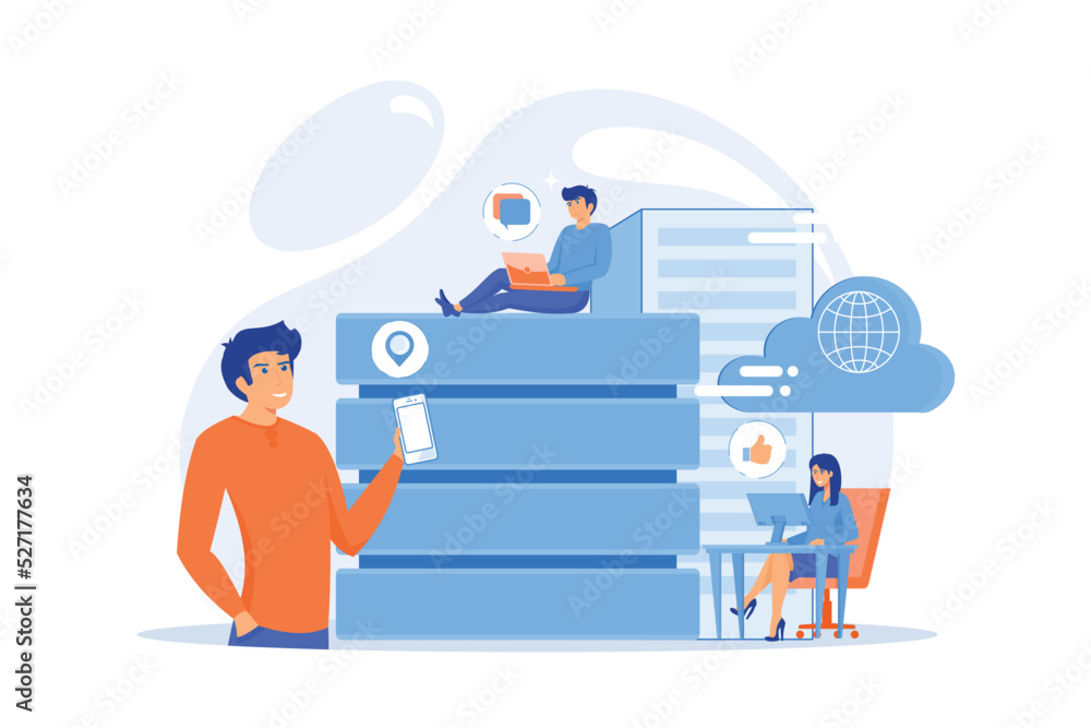 Poster internet users with proxy server using big data. anonymity on internet and data protection, online p
