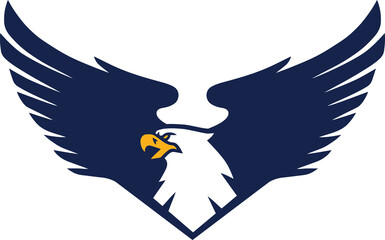 Eagle Logo Design Emblem Patch Template Icon