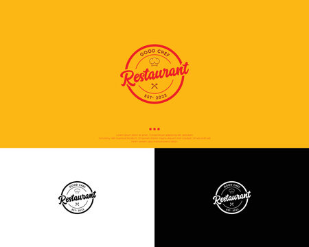 Restaurant logo design template