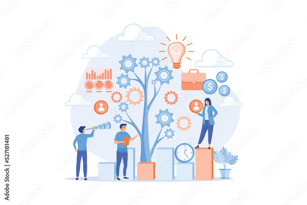 Poster business operation planning. software technology integration. enterprise architecture, it standard f