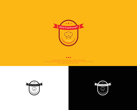 Restaurant logo design template