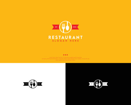 Restaurant logo design template
