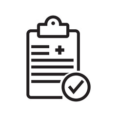 medical report icon vector symbol illustration