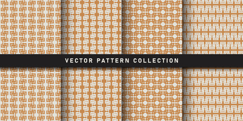 Set of seamless patterns collection
