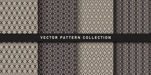 Set of seamless patterns collection