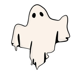 Cartoon Decoration, Halloween, Fun, Ghost, Witch, Illustration, 