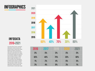 Collection business info-graphic elements data visualization vector design on white background.