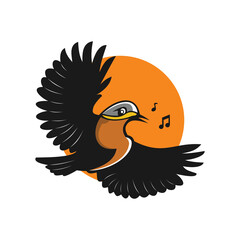 illustration of an illustration of a bird bird vector bird logo design