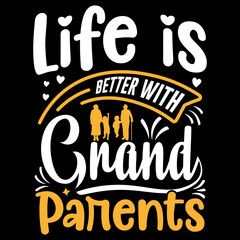 Grandparents day t-shirt design, typography element, grandparents silhouette, my best grandpa tshirt