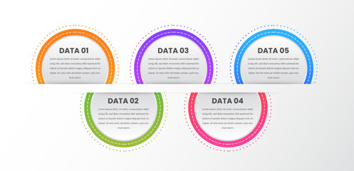 Business infographic design elements vector