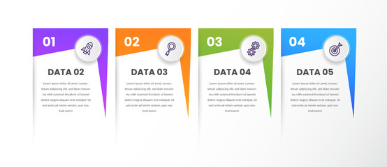 Business infographic design elements vector