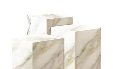 marble podium presentation mock up, show cosmetic product display stage pedestal background design