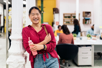 Happy Asian Office Worker Portrait