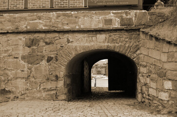 Fototapeta na wymiar Akershus Fortress. The first work on the fortress to 1290. Oslo,Norway