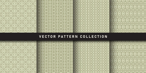 Set of seamless patterns exquisite floral patterns
