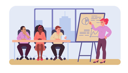 Business meeting vector illustration