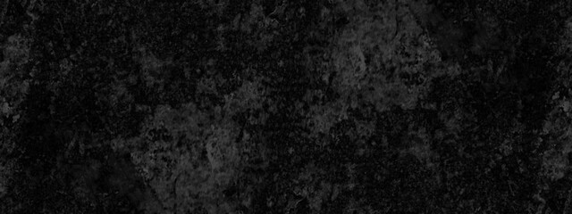 Abstract high detailed natural black slate stone or concrete wall texture, solid and empty black marble texture, old and dusty black grunge texture, Floor surface or granite pattern with grainy stain.