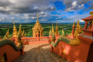 Background of major tourist attractions in Lampang Province (Wat Doi Prachan Mae Tha), there are...