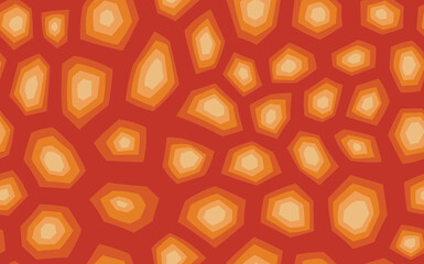 Abstract modern turtle shell seamless pattern. Animals trendy background. Beige decorative vector illustration for print, fabric, textile. Modern ornament of stylized skin