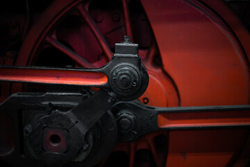 Fototapeta na wymiar Detailaufnahmen einer Lokomotive