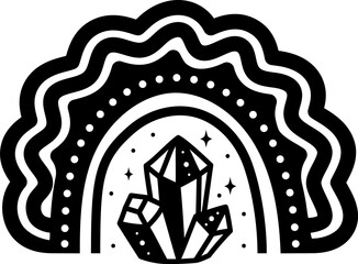 Black Halloween Clipart with no background. Rainbow with skulls and flowers to decorate design Halloween and Day of the Dead in Mexican style