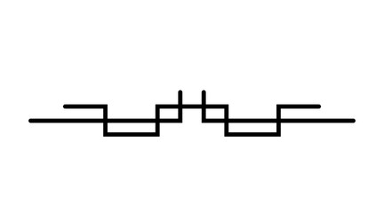 modern divider ornament
