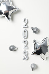 Concept of Happy New Year 2023, Happy New Year composition