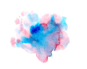 watercolor paint on white background