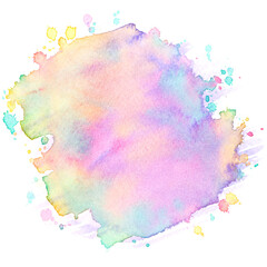 watercolor paint on white background