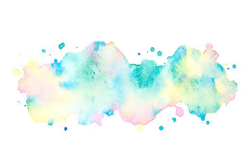 watercolor paint on white background