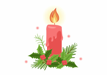 First Sunday of Advent or the Beginning of a New Church Year Which Takes Place on November 27 in Template Hand Drawn Cartoon Flat Illustration