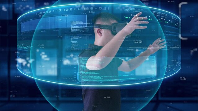 Meta universe virtual reality and VR intelligent wearable devices