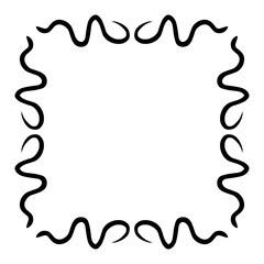 swirl line frame
