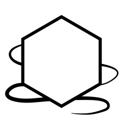 geometric abstract frame
