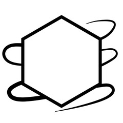 geometric abstract frame
