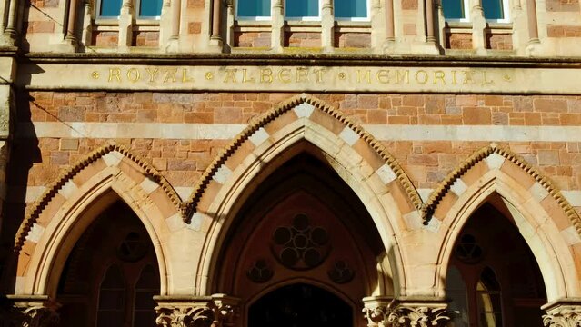 Revealing the Royal Albert Memorial, a museum and art gallery in Exeter, Devon, England, UK