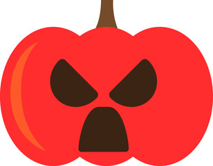 Pumpkin cartoon character, emotion