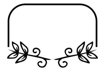 floral frame sign
