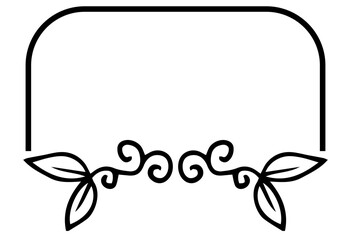 floral frame sign
