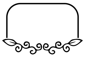 floral frame sign
