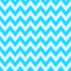 Blue tone color of zigzag pattern. Vector. Paper, cloth, fabric, cloth, dress, napkin, cover, bed printing, gift, present or wrap. Sea, wave, winter, snow, sky, summer ocean concept, background.