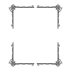flower rectangle frame
