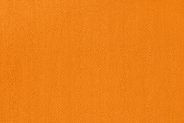 Orange cotton fabric cloth texture for background, natural textile pattern.