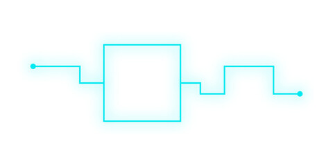 glow hud tech line frame
