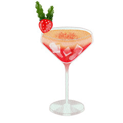 Watercolor cocktail.