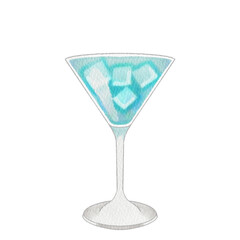 Watercolor cocktail.