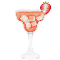 Watercolor cocktail.