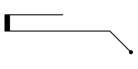 Obraz premium line text box 