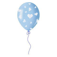 Blue balloon.