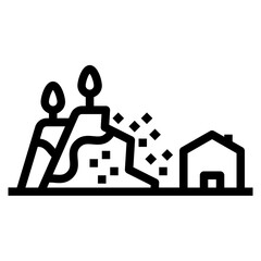mountain collapse